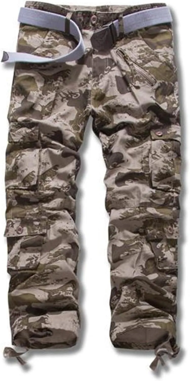 Mens Harem Pants 2024 Fashion Breathable Cargo Pants Camous Printed Outdoor Sports Workout Jogger Pants Mens Cargos