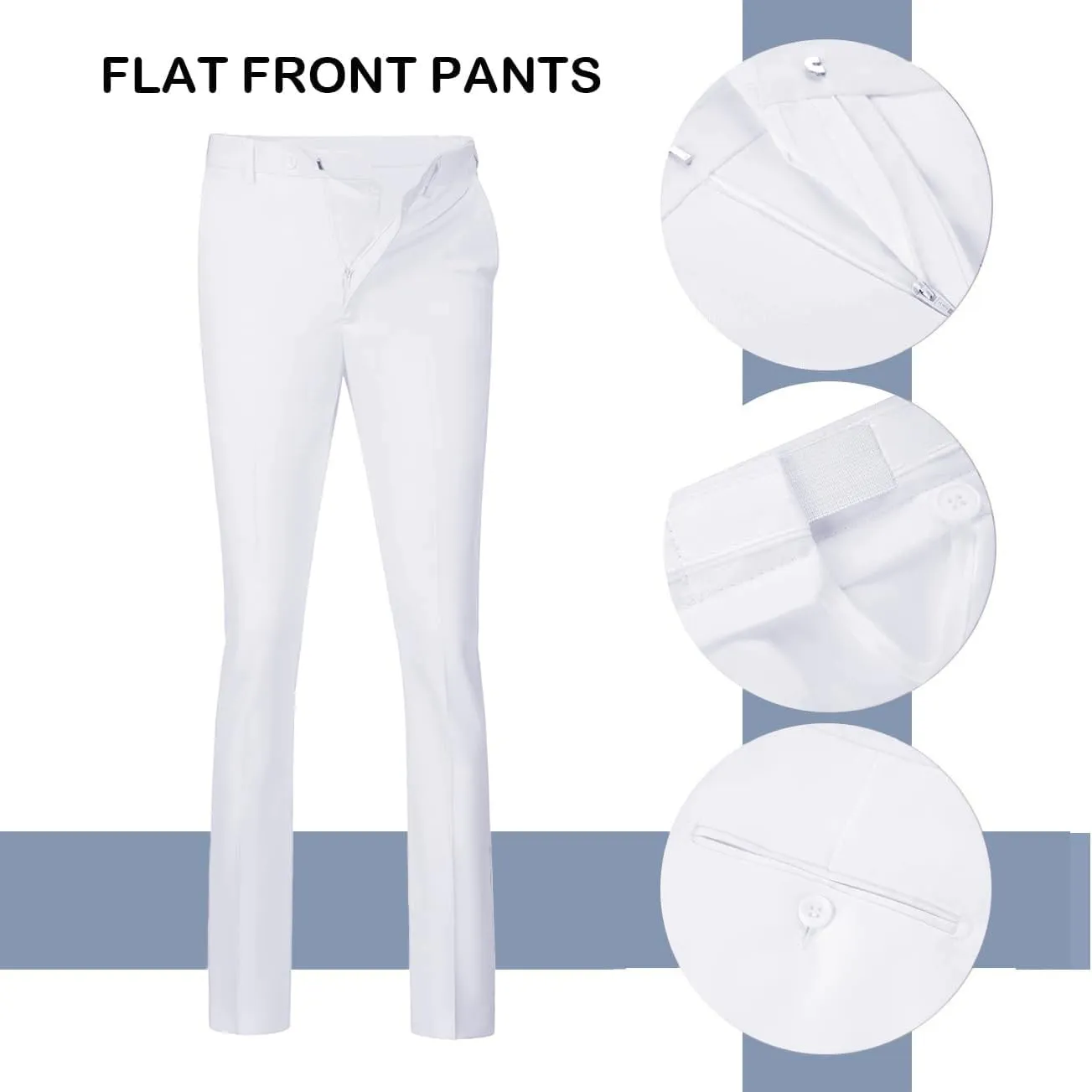 Men's Suit 2 Pieces Slim Fit Dress Vest and Pants Set Prom Suits for Mens Formal Wedding Party Tuxedo