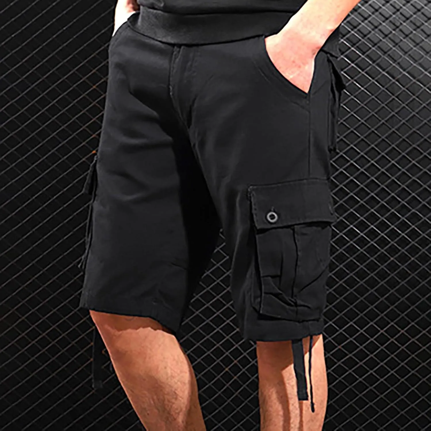 Mens Sweatpants with Pockets Hiking Plaid Work Bike Swim Public Riding Motorcycle Sport Regular Fit Casual Cargo