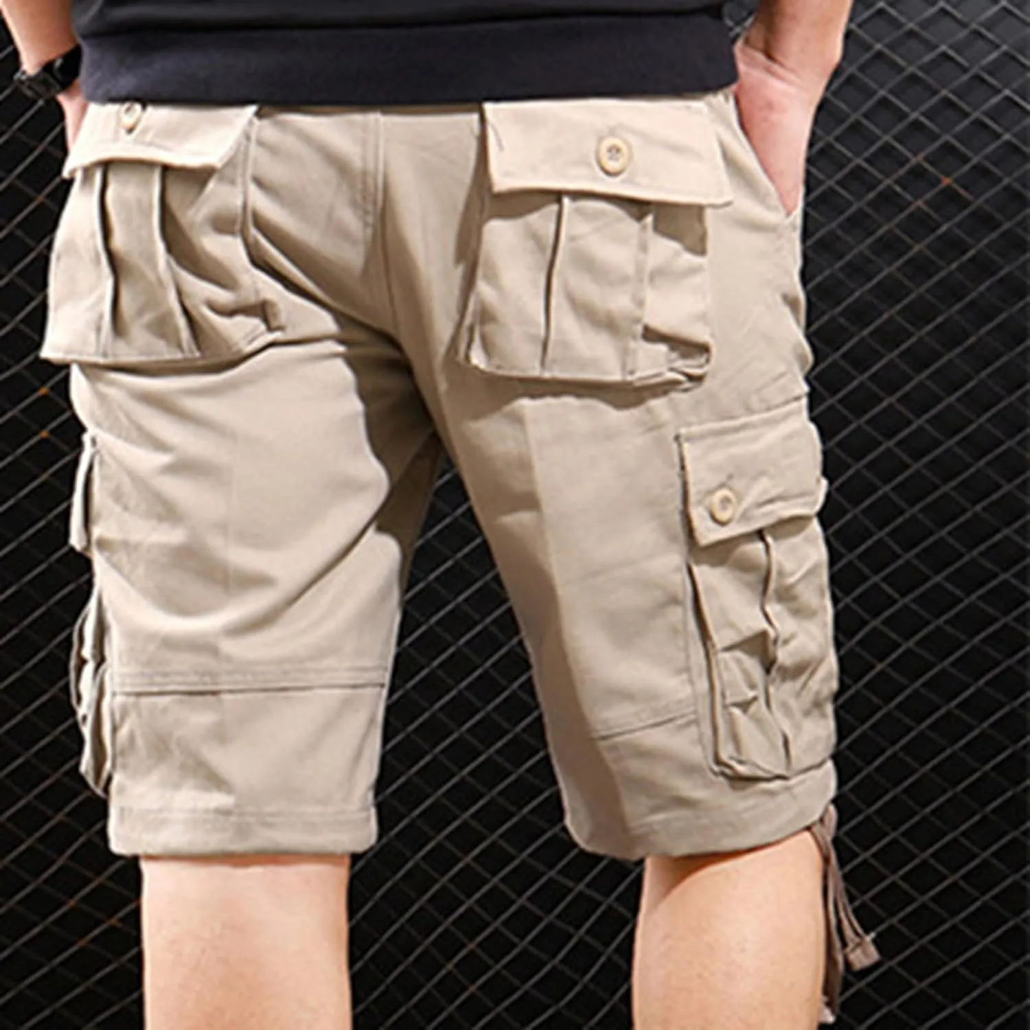 Mens Sweatpants with Pockets Hiking Plaid Work Bike Swim Public Riding Motorcycle Sport Regular Fit Casual Cargo