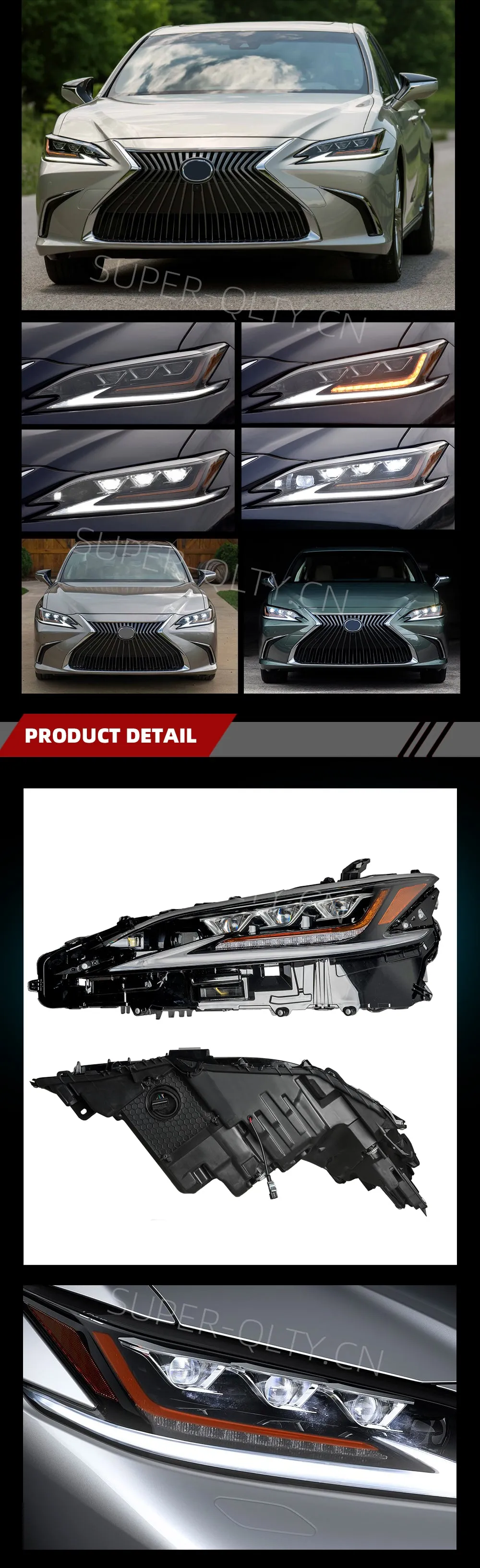 Modified LED Headlight for Lexus ES300 2019- Upgrade LED lamp