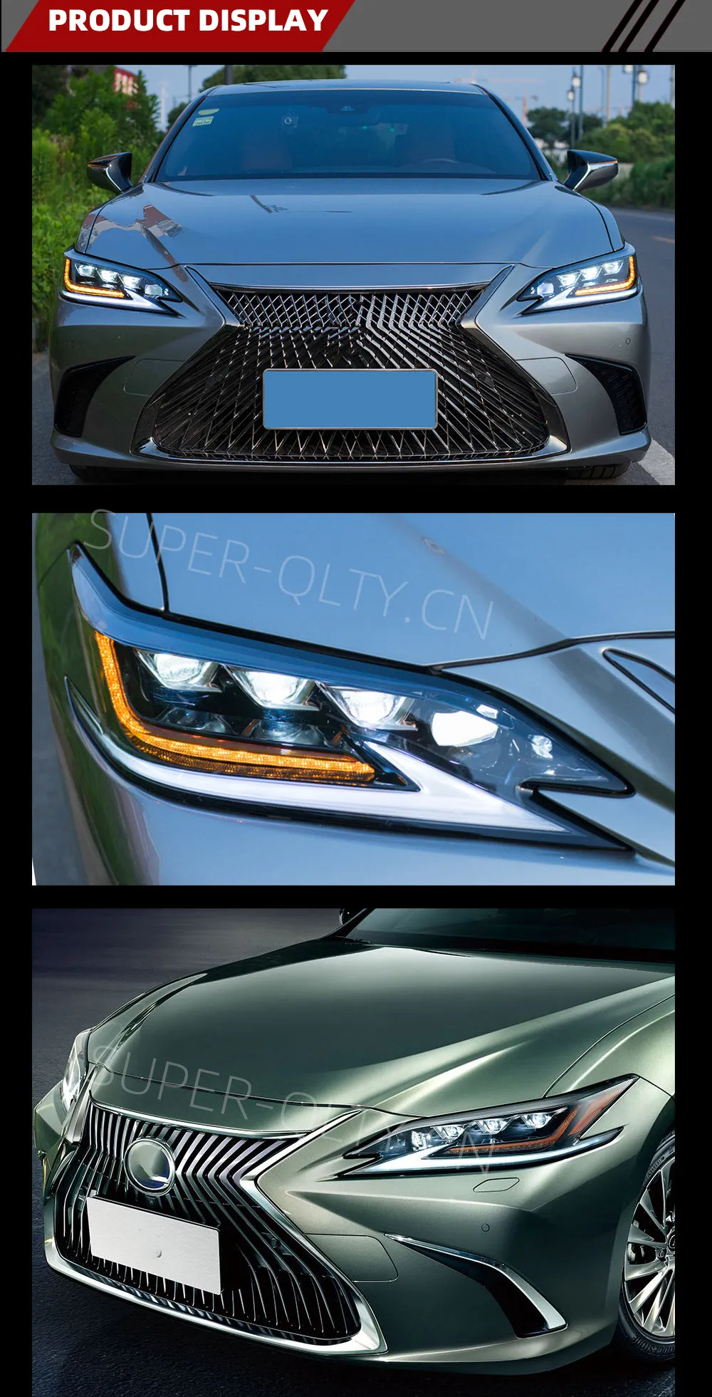 Modified LED Headlight for Lexus ES300 2019- Upgrade LED lamp