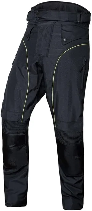 Motorcycle Waterproof Riding OverPants Black with Removable CE Armor PT1