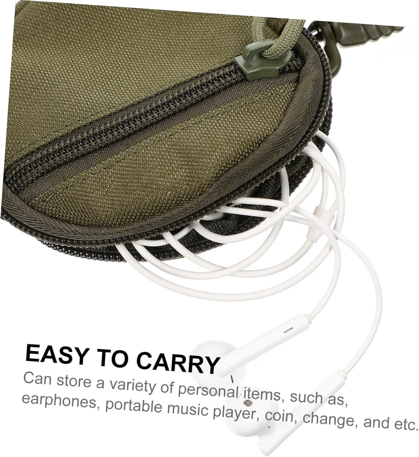 Multi-purpose Mini Headphone Bag Outdoor Bag Sports Pack Change Purse Hanging Storage Pouch