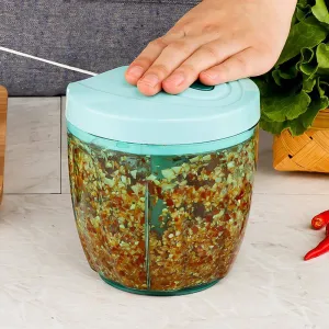 Multifunction Manual Fruit Vegetable Chopper Hand Pull Vegetables Cutter Shredder Slicer Meat Grinder Garlic Chooper Mincer Shre