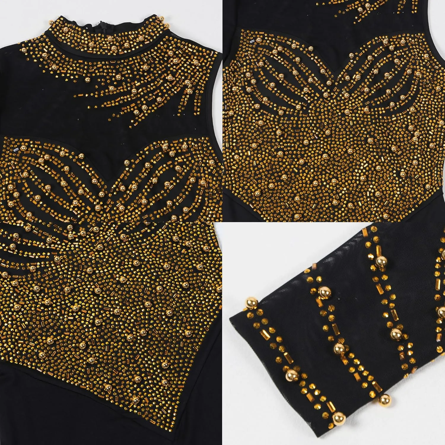Nagfar Women's Rhinestone Sexy Elegant Jumpsuits Hot Drilling Romper Birthday Party Evening Club Night Outfits
