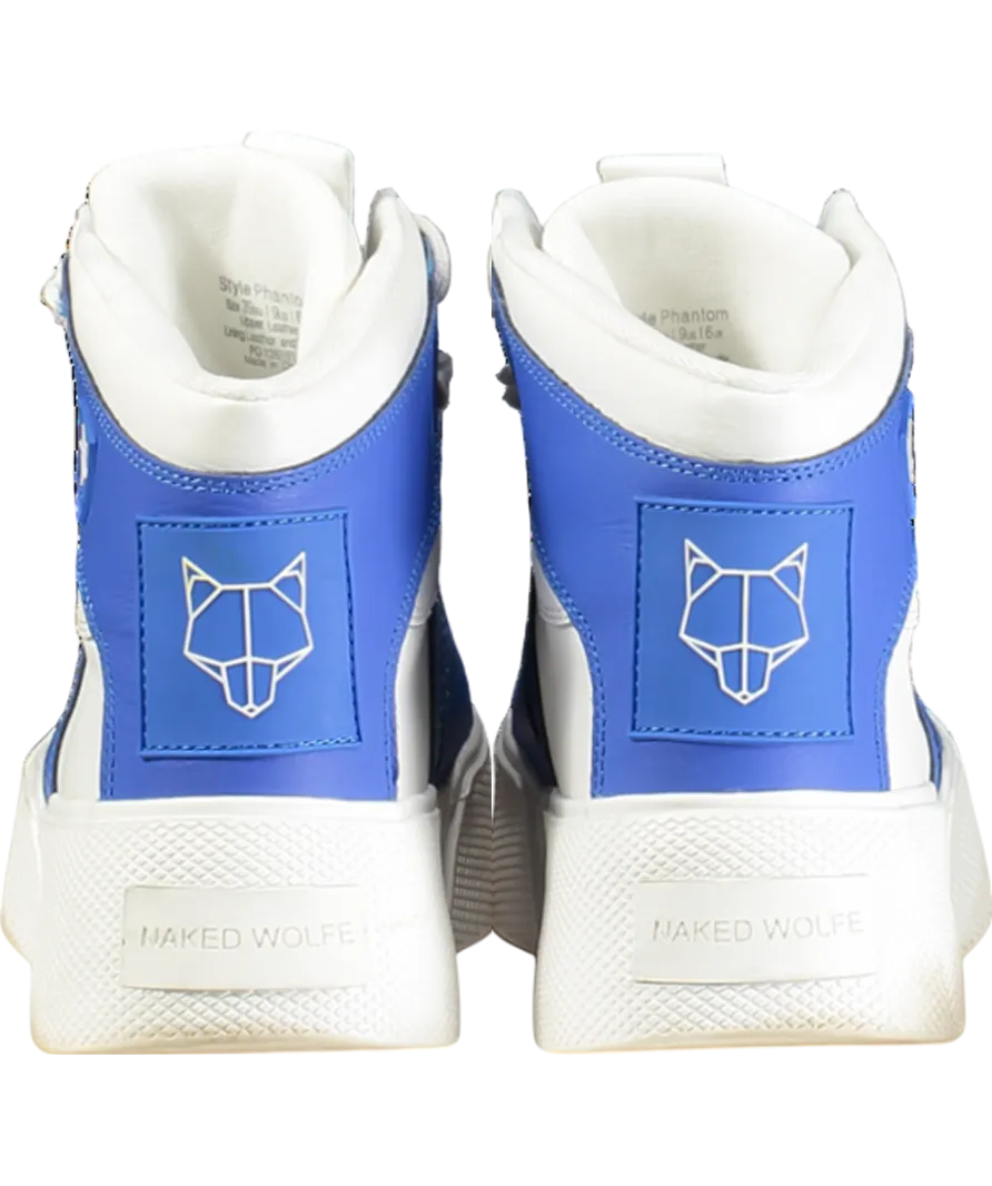 Naked Wolfe White Phantom High-top Leather Trainers UK 6 EU 39 