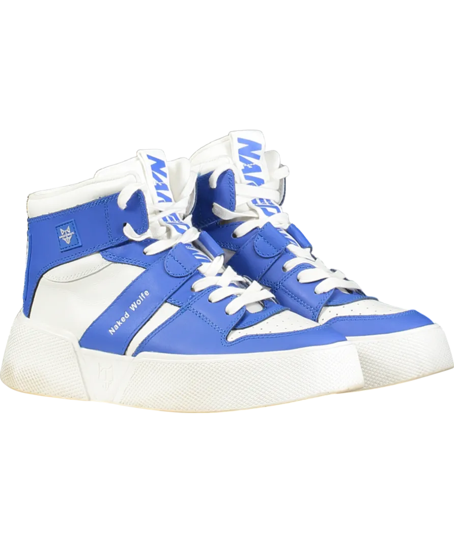 Naked Wolfe White Phantom High-top Leather Trainers UK 6 EU 39 