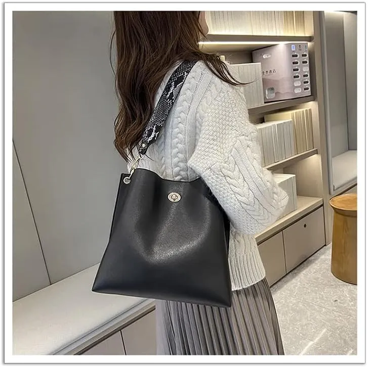 New Shoulder Cross-body Bag for 2022, Faux Leather Handbag for Ladies with A Homeless Bucket.