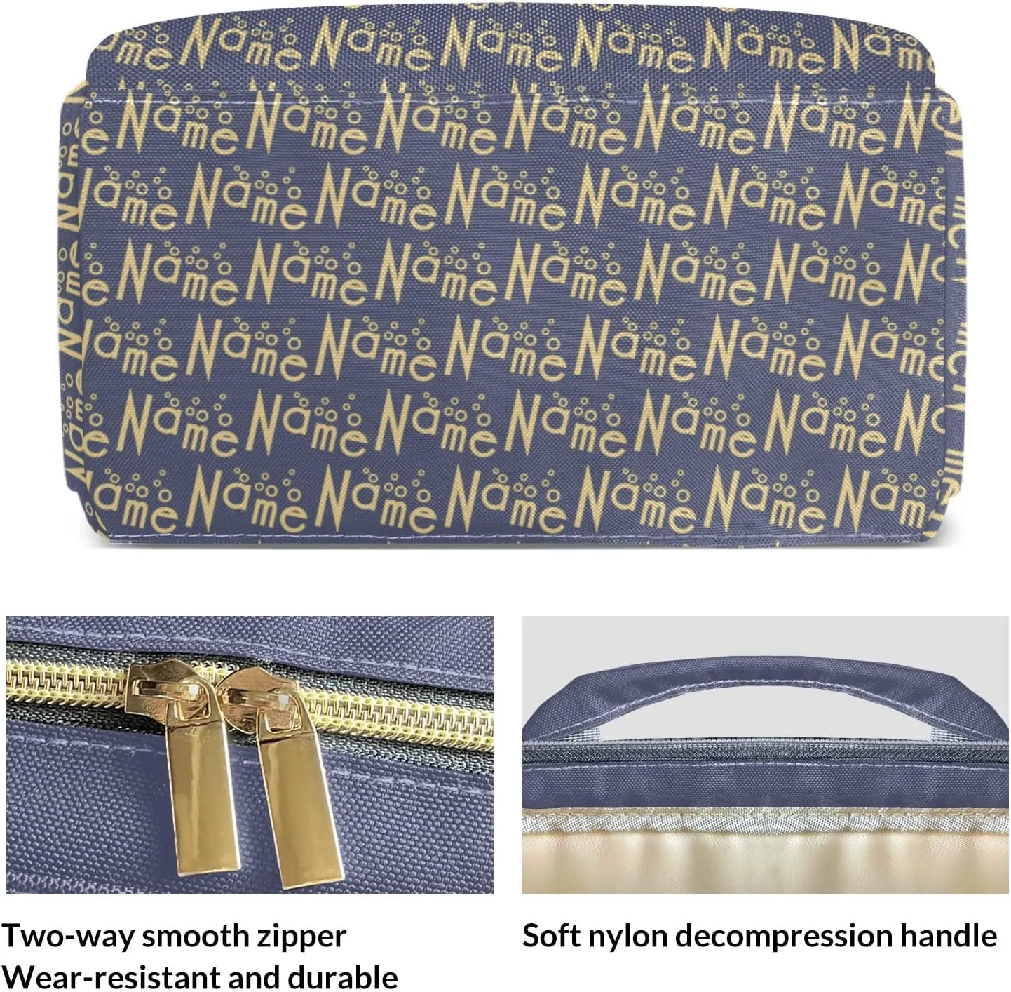Personalized Purple Yellow Diaper Bags Backpack with Name Mummy Nursing Bags Gifts for Mom Dad