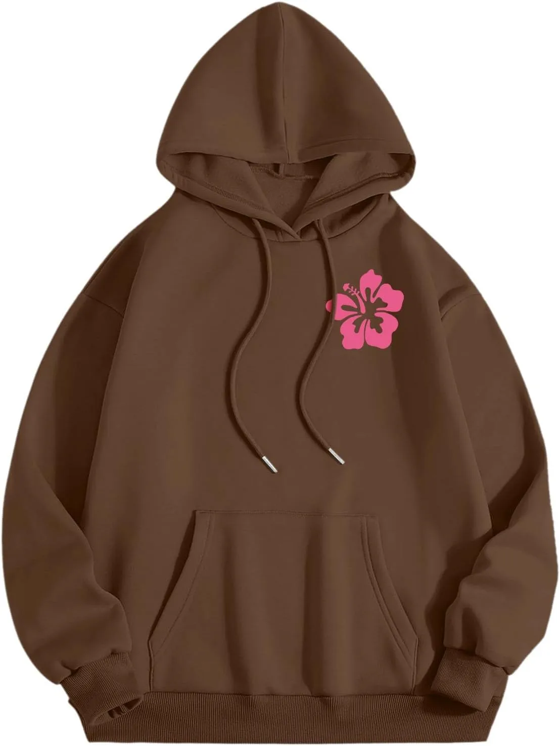 Pink Graphic Hoodies for Women 2024 Fall Outfits Oversized Hoodie Teen Girls Cute Preppy Sweatshirts Casual Pullover
