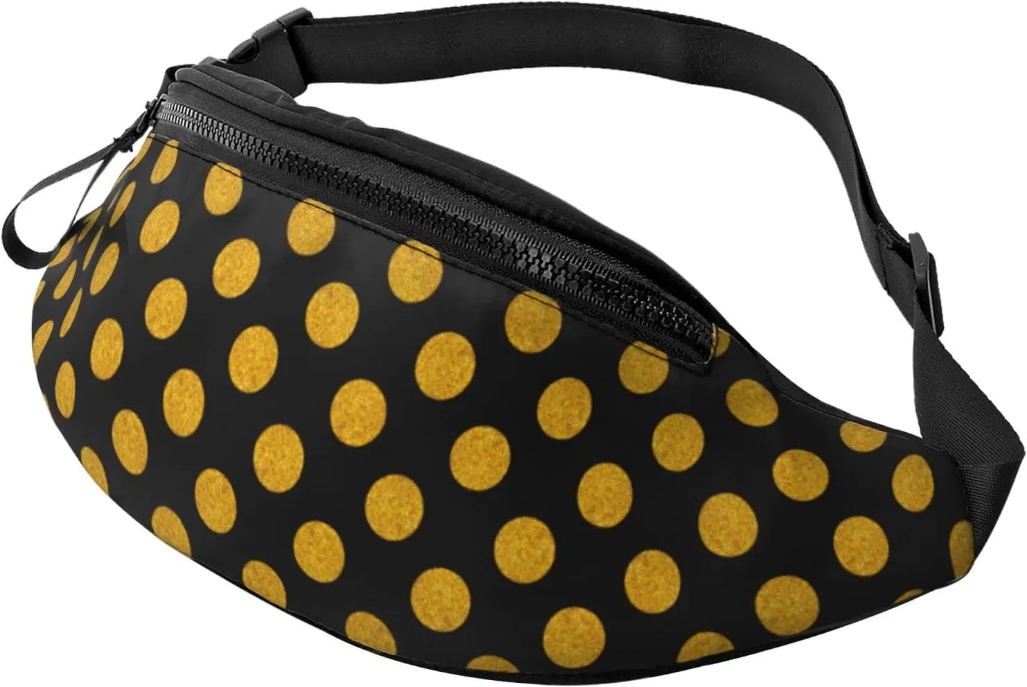Polka Dot Fanny Pack for Women Men,Fashion Waist Pack Belt Bag Crossbody Bag for Traveling Casual Running Cycling
