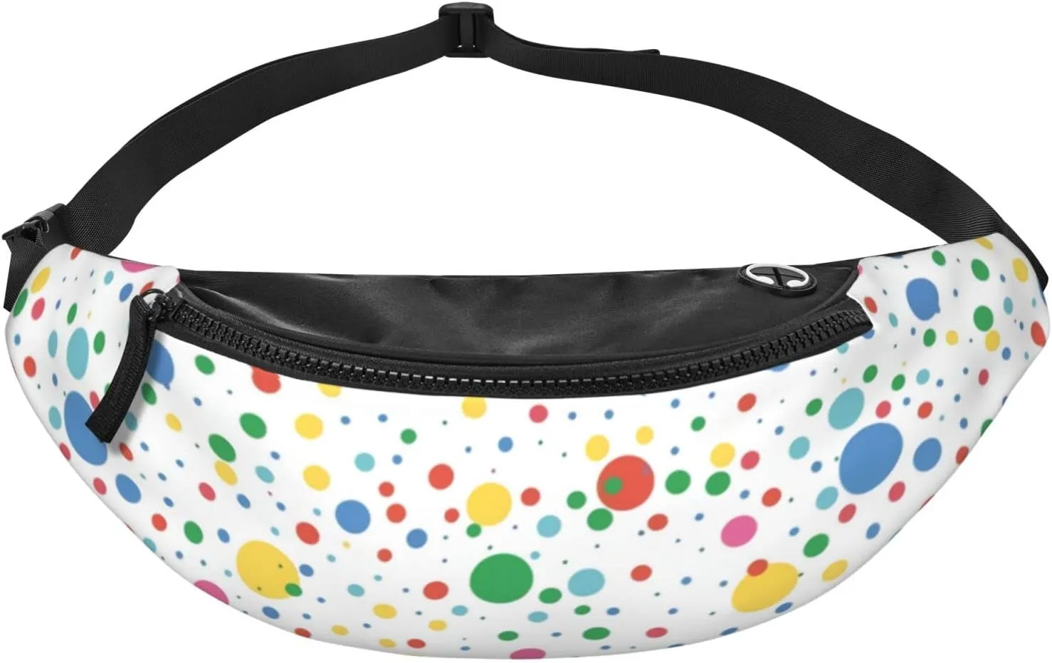 Polka Dot Fanny Pack for Women Men,Fashion Waist Pack Belt Bag Crossbody Bag for Traveling Casual Running Cycling