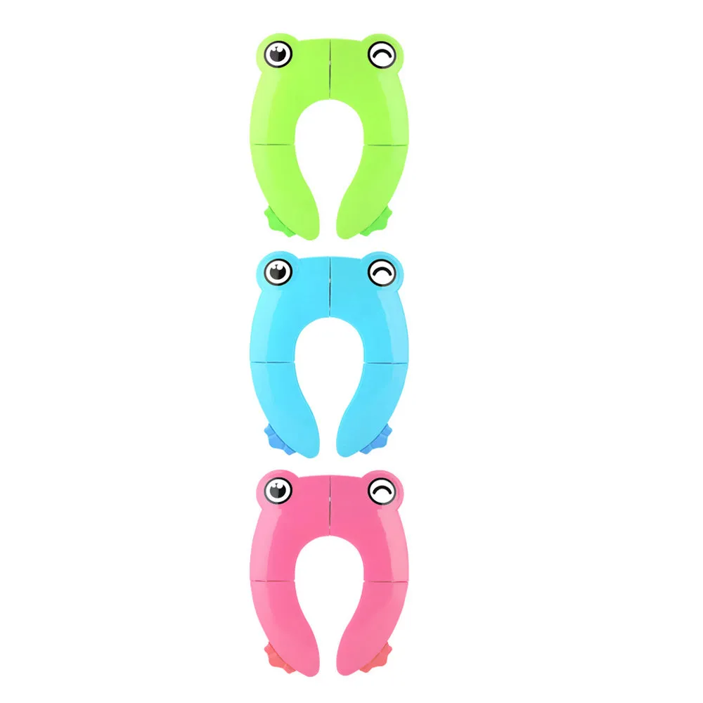 Portable Potty Seat Folding Travel Boy Girl Fits Round Oval Toilets Non-Slip