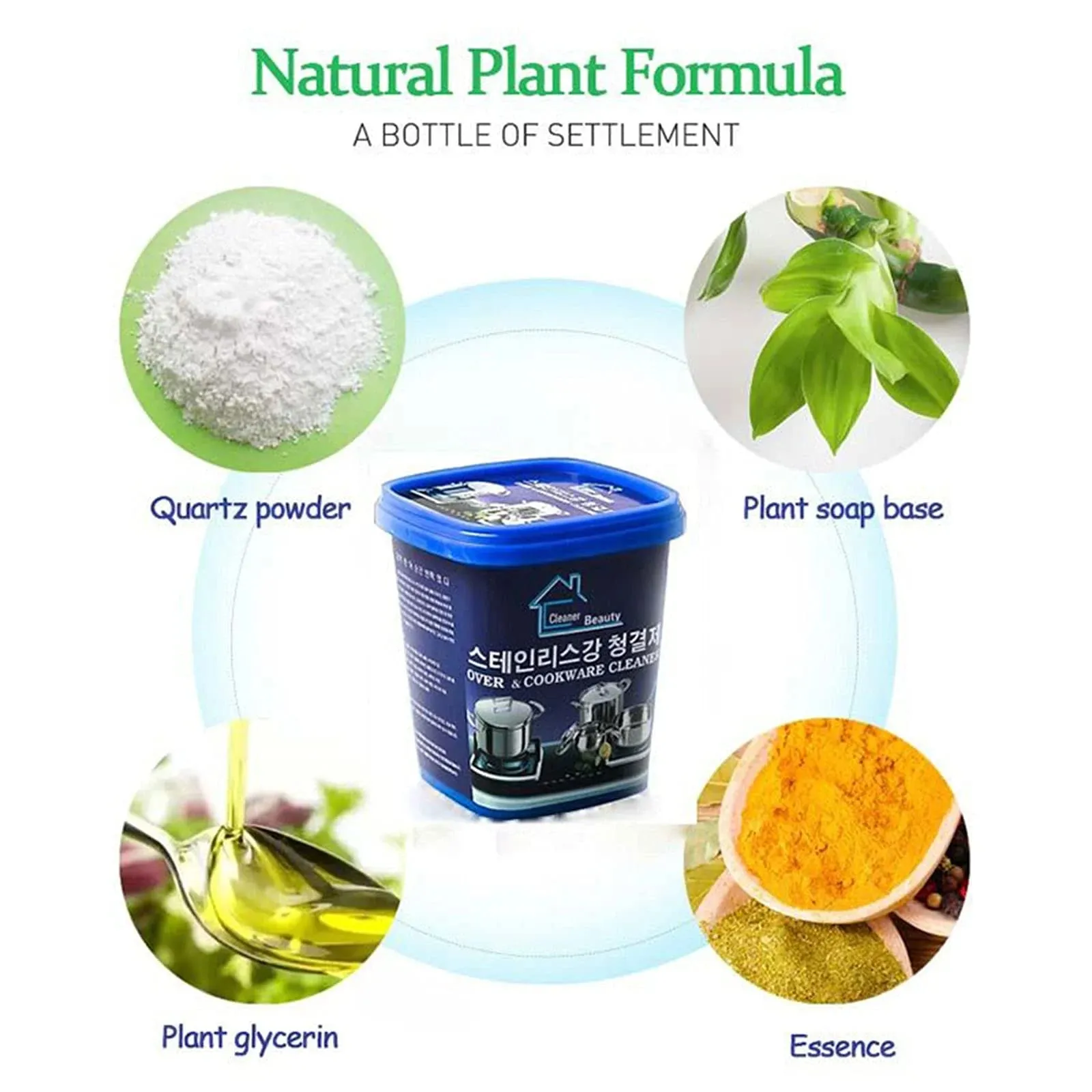 Powerful Stainless Steel Cookware Cleaning Paste