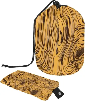 Retro Abstract Wood Grain 17 Travel Cosmetic Bags Makeup Bag for Women, Foldable Drawstring Travel Cosmetic Bags, Portable Toiletry Bucket Bag