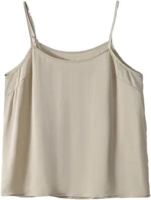 Rfmfkkg Women Silk Camisole Sleeveless V Neck Solid Spaghetti Straps Camis Tank Tops