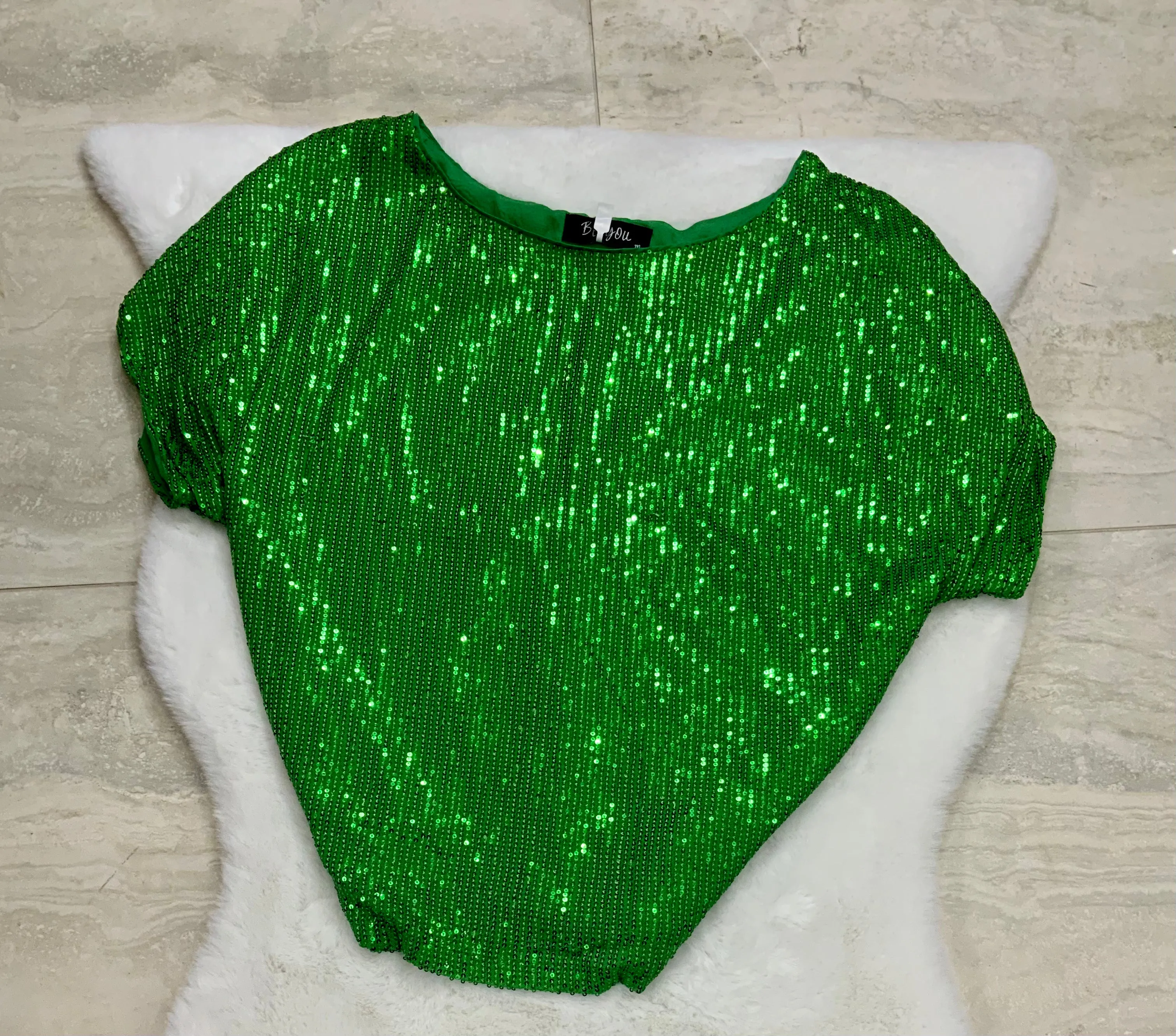 Sequins oversized blouse