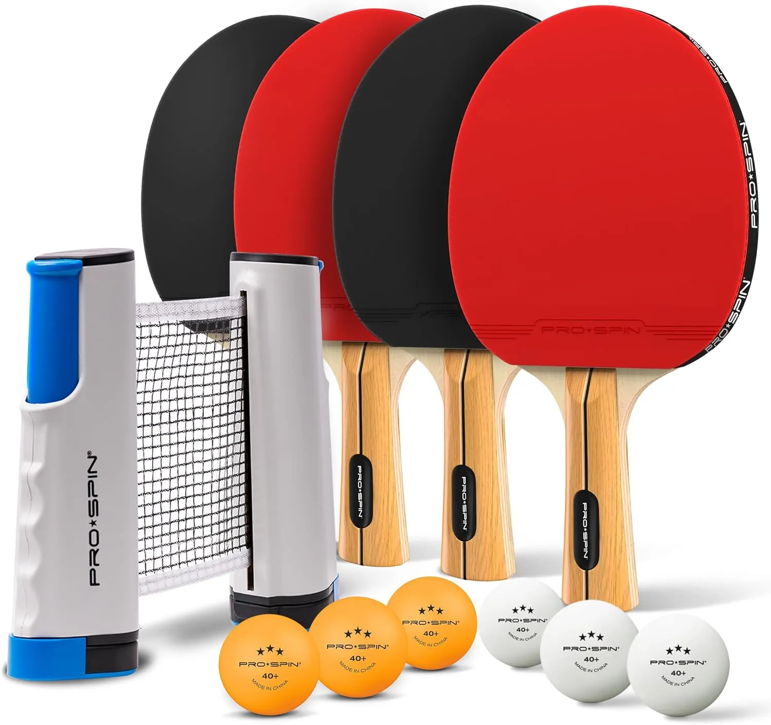 Set de Raquettes de Ping-Pong Portable PRO-SPIN - Fitnessterapy