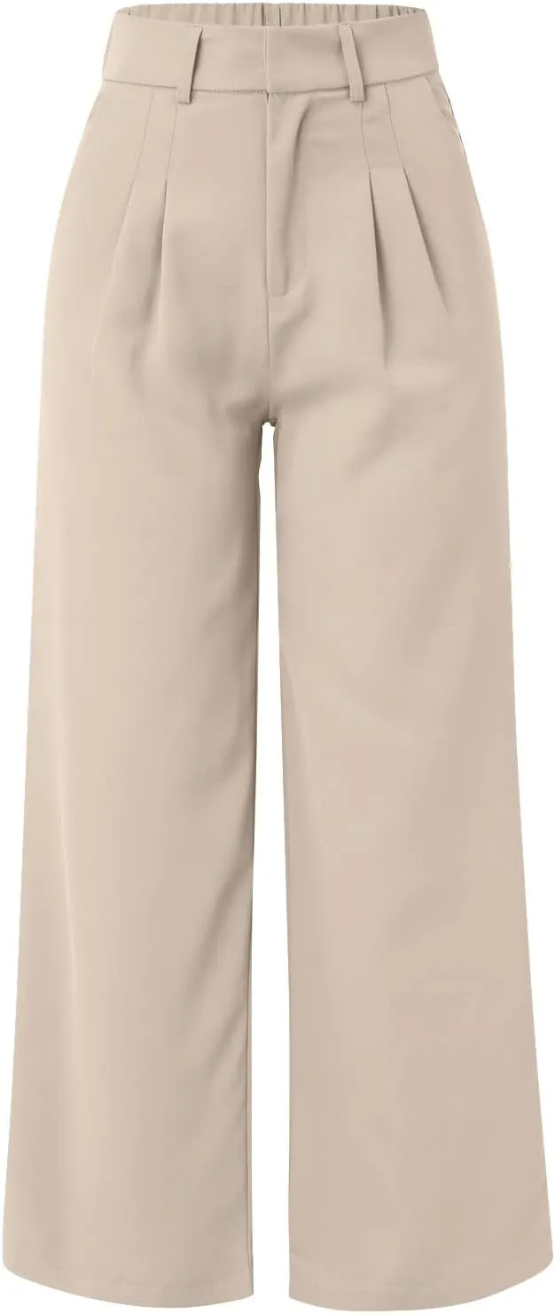 Solid Color Summer Capri for Women Casual Summer with Pockets Golf Pants Capri Lightweight Elastic Waist Capris Crop