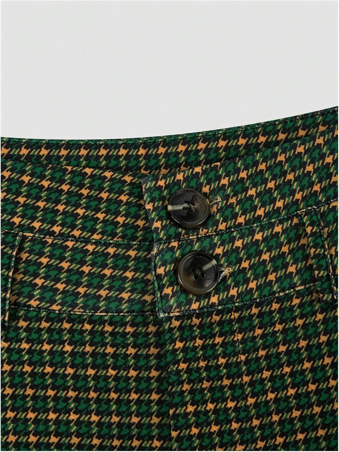 SOLY HUX Women's Plaid High Waisted Wide Leg Pants Casual Work Office Long Trousers