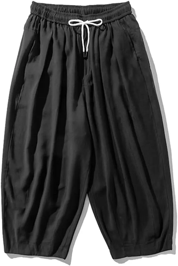 Streetwear Hip Hop Trousers Men's Wide Leg Pants Korean Sweatpants Casual Bloomers Harem Pant