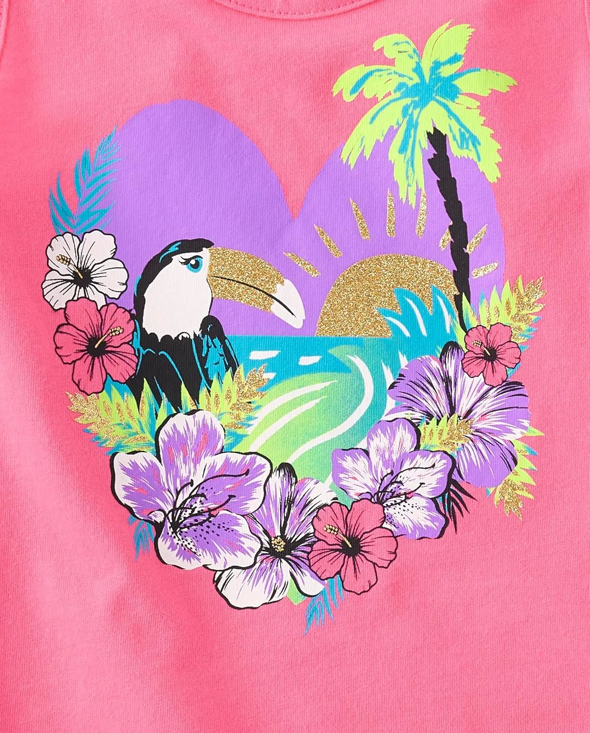 The Children's Place Girls' Graphic Fringe Tank Tops