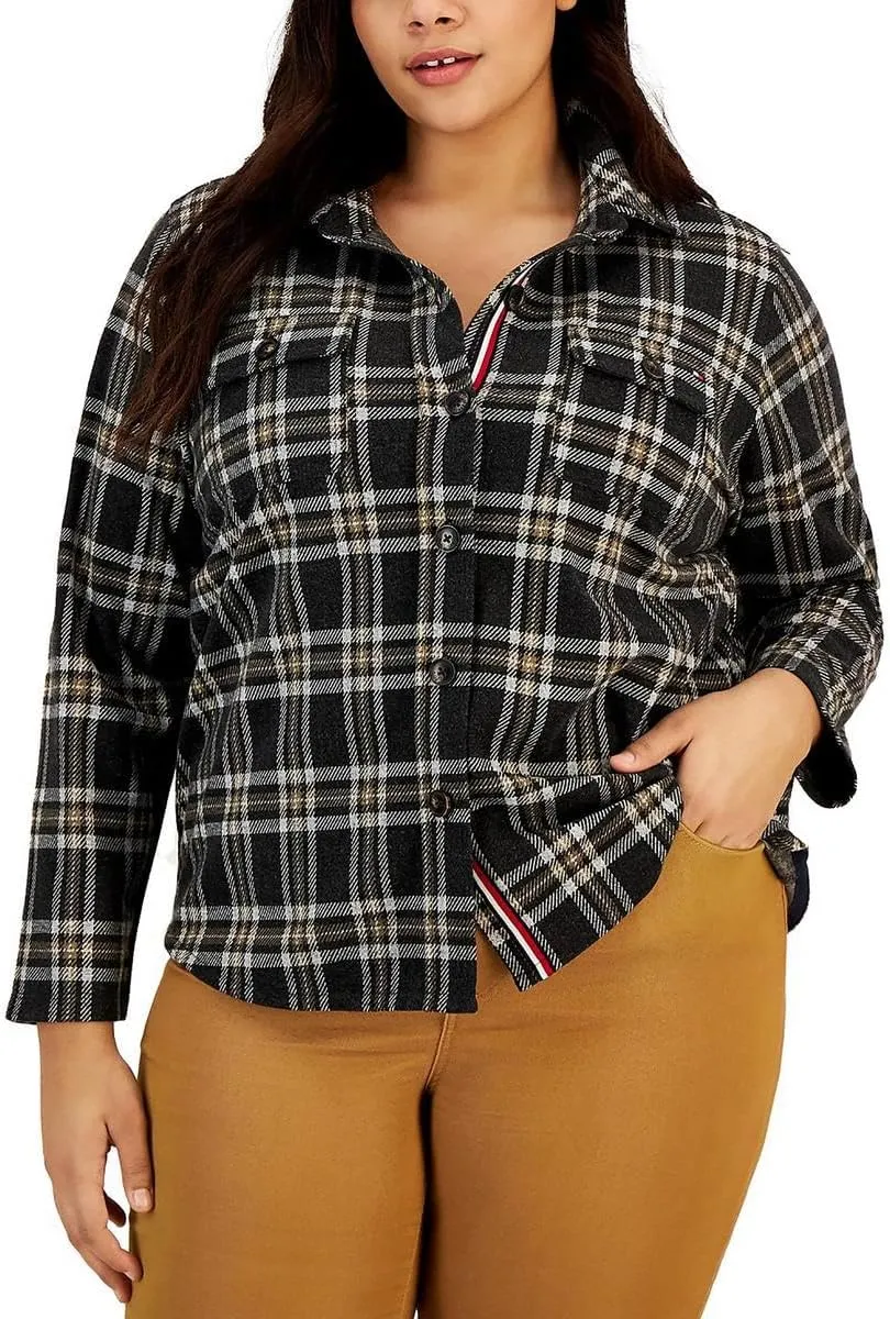 Tommy Hilfiger Women's Everyday Soft Casual Shacket