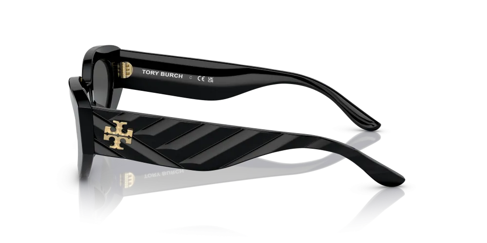 Tory Burch Kira Cat Eye Non-Polarized Sunglasses - Black/Gray