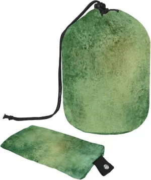 Travel Cosmetic Bags bucket Makeup Bag, Vintage Green Mottled Texture 14 Women Portable Foldable Cases, Multifunctional Toiletry Bucket Bags Round Organizer Storage