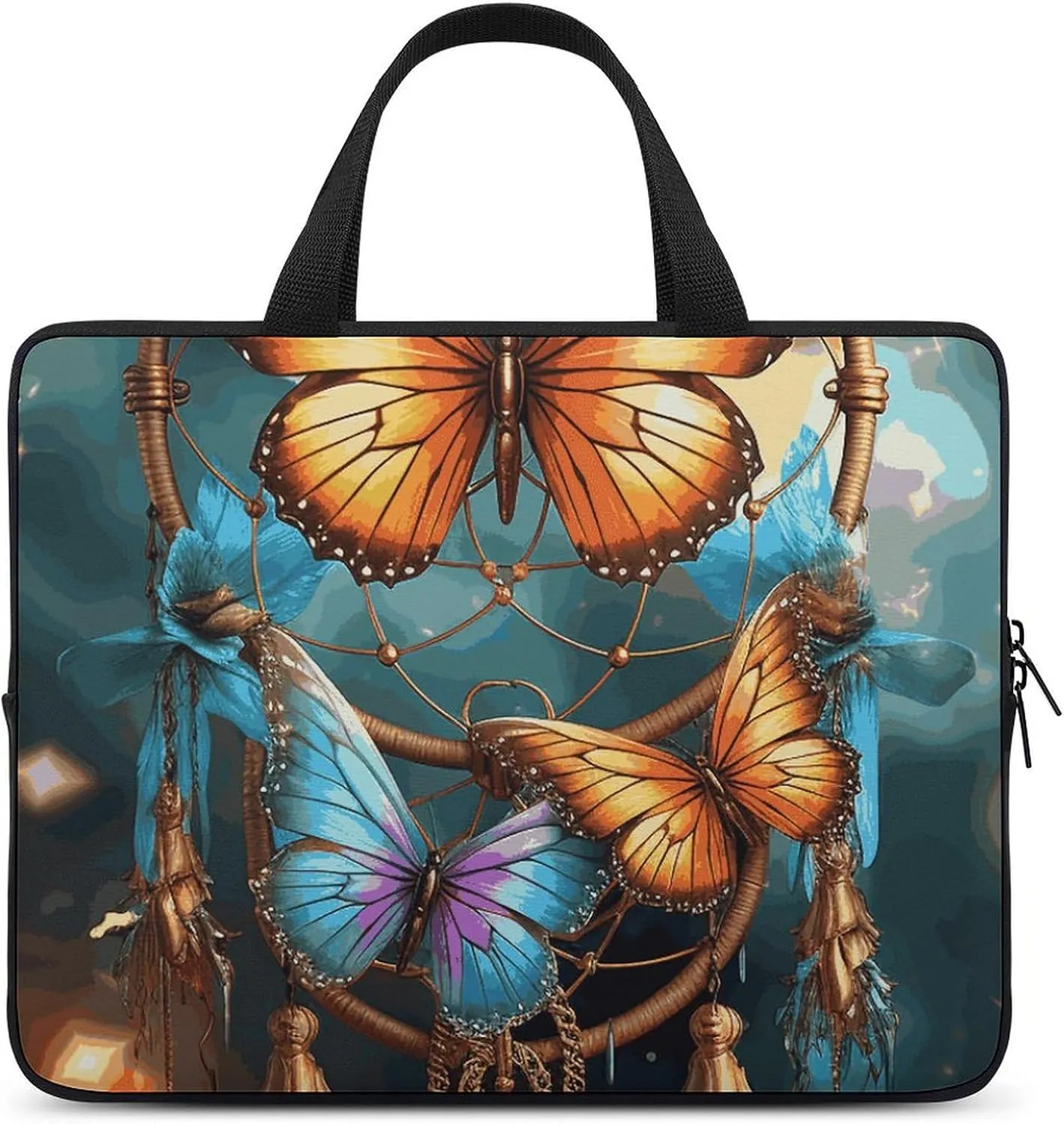 Unisex Laptop Portable Bag Women's Laptop Bag 15 Inch Printed Laptop Bag Work Briefcase
