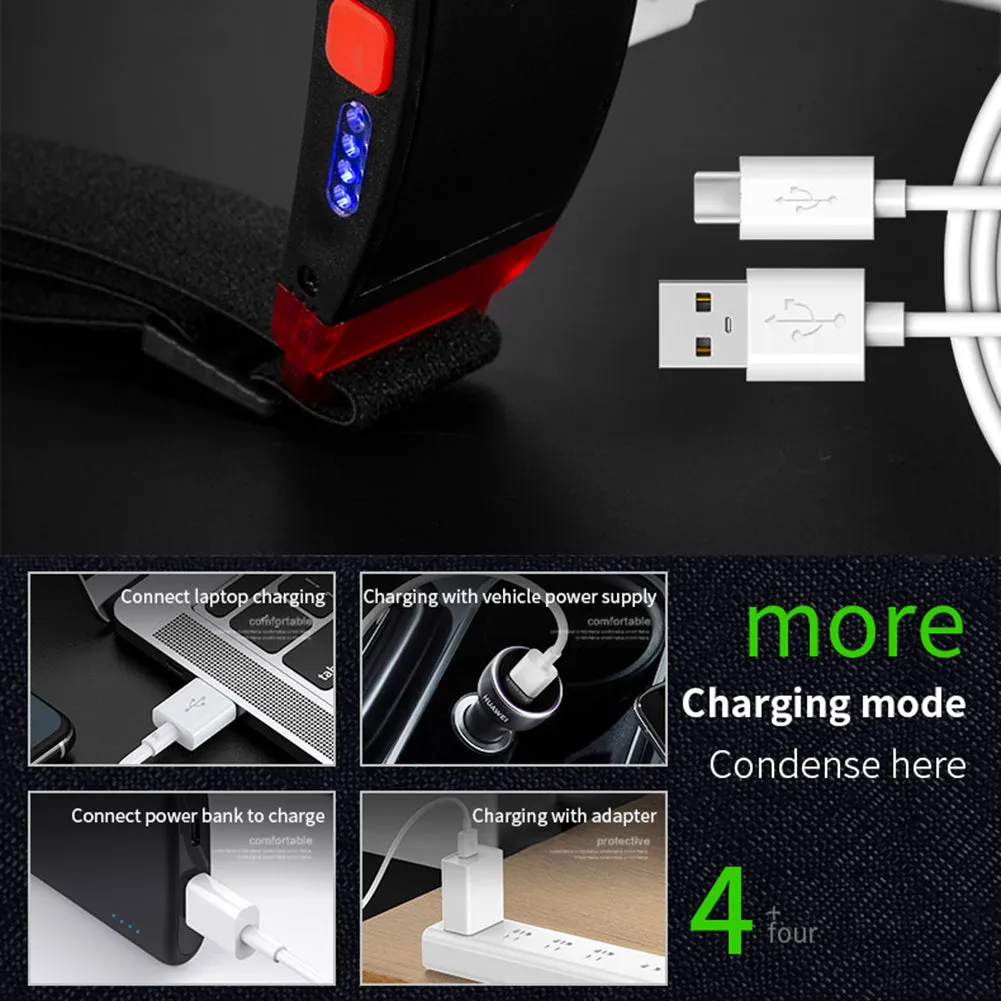 Usb Rechargeable Floodlight Cob Headlamp Wlw 694-3