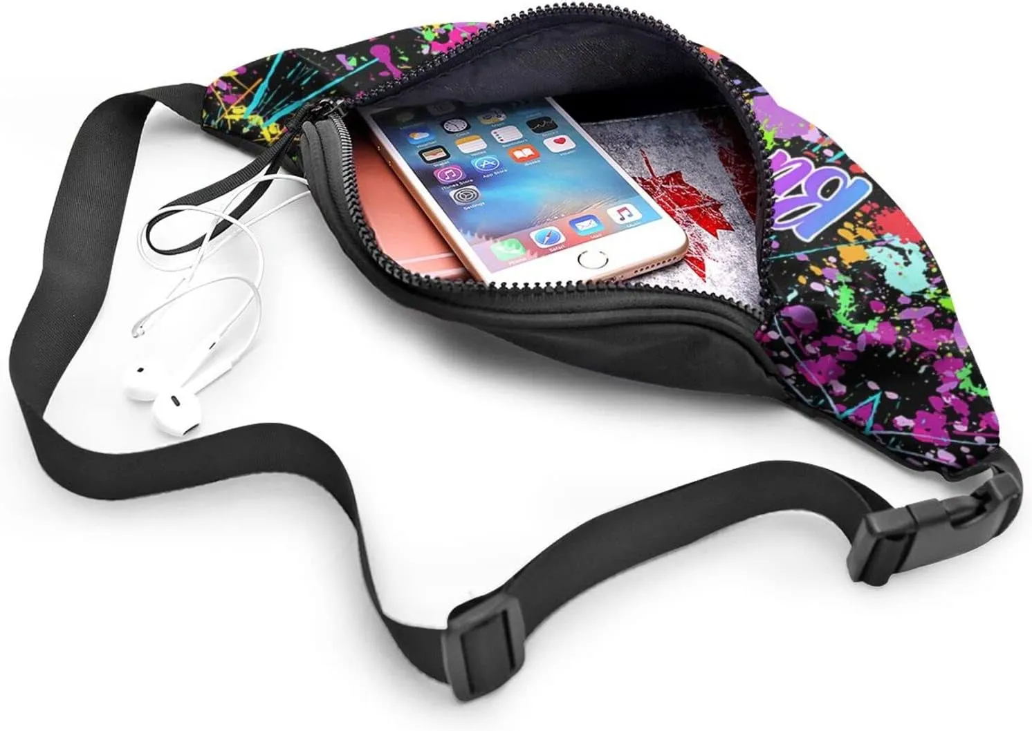 Vintage 80s 90s Fanny Pack for Women Men,Fashion Waist Pack Belt Bag Crossbody Bag for Casual Running Cycling