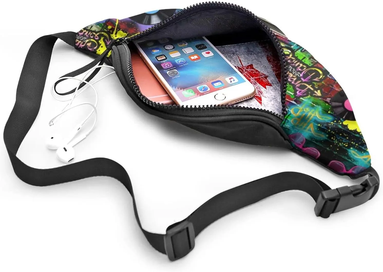 Vintage 80s 90s Fanny Pack for Women Men,Fashion Waist Pack Belt Bag Crossbody Bag for Casual Running Cycling