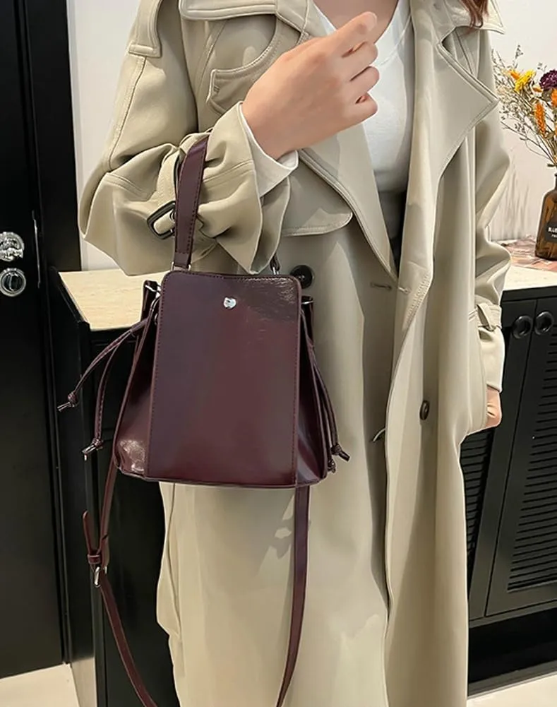 Womens Cute Small Handbags Designer Tote Bags Vegan Leather Crossbody Bucket Bags Shoulder Satchel Purses