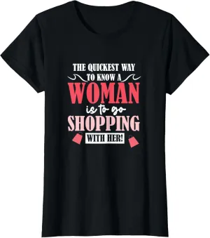 Women's Shopping Style Shop Fashion Dating Beautiful Garment Bag T-Shirt
