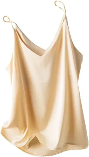 Women's Summer Clothing Slim V-Neck Short Temperament Inner Top One-Shoulder Camisole