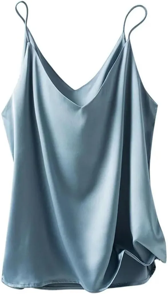 Women's Summer Clothing Slim V-Neck Short Temperament Inner Top One-Shoulder Camisole