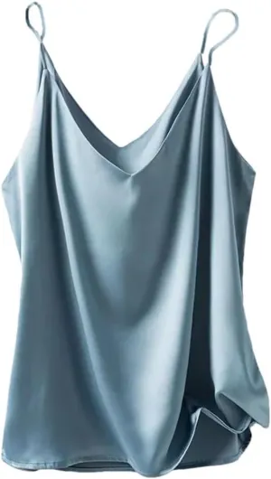 Women's Summer Clothing Slim V-Neck Short Temperament Inner Top One-Shoulder Camisole