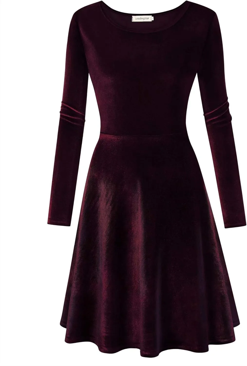 Women's Velvet Cocktail Party Mini Dress