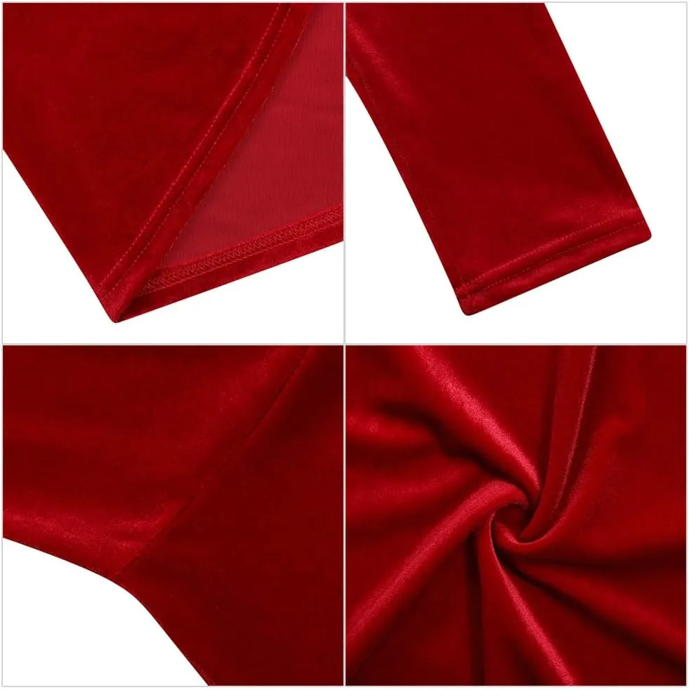 Women's Velvet Cocktail Party Mini Dress