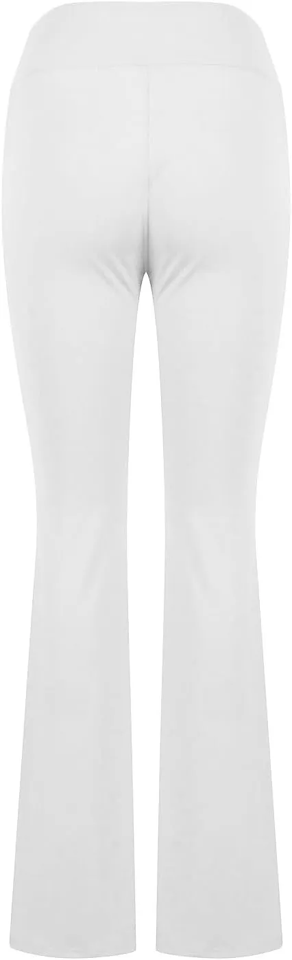 Women's Yoga Pants with Pockets Yoga Suit Long Crossover High Waisted Flare Leggings Tummy Control Workout Casual Pant